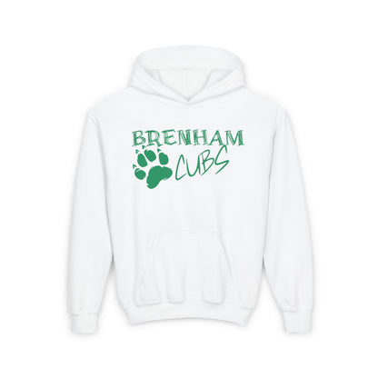 Brenham Cubs w/Claws Youth Heavy Blend Hoodie