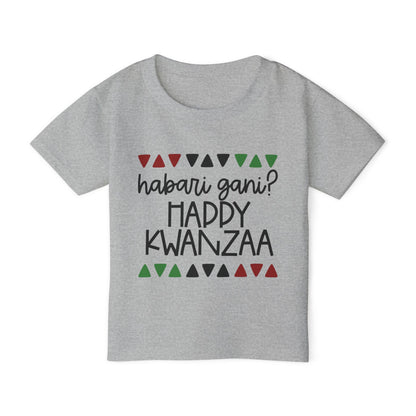 Habari Gani? Happy Kwanzaa Heavy Cotton™ Toddler T-shirt