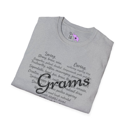 Grams Descriptive Words Adult T-shirt