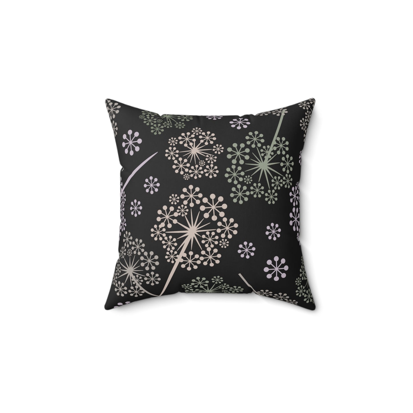 Dandelion Nightfall Throw Pillow