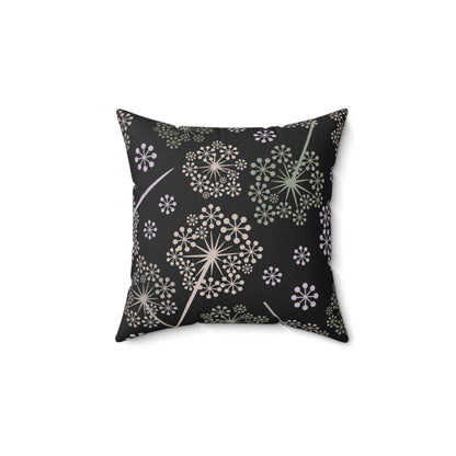Dandelion Nightfall Throw Pillow