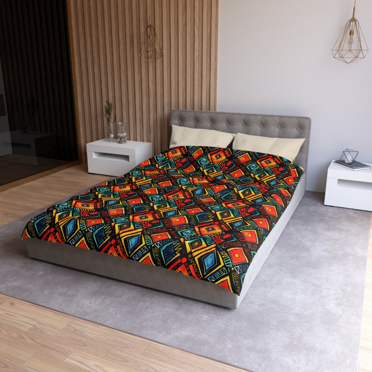 Abundance Rhythm Microfiber Duvet Cover