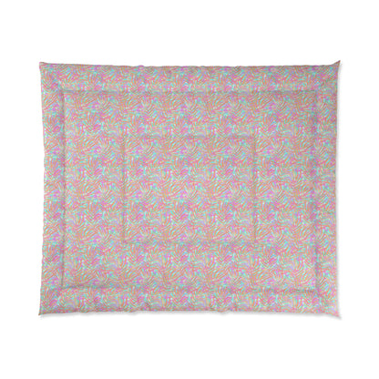 Tropical Sunset Palms Comforter