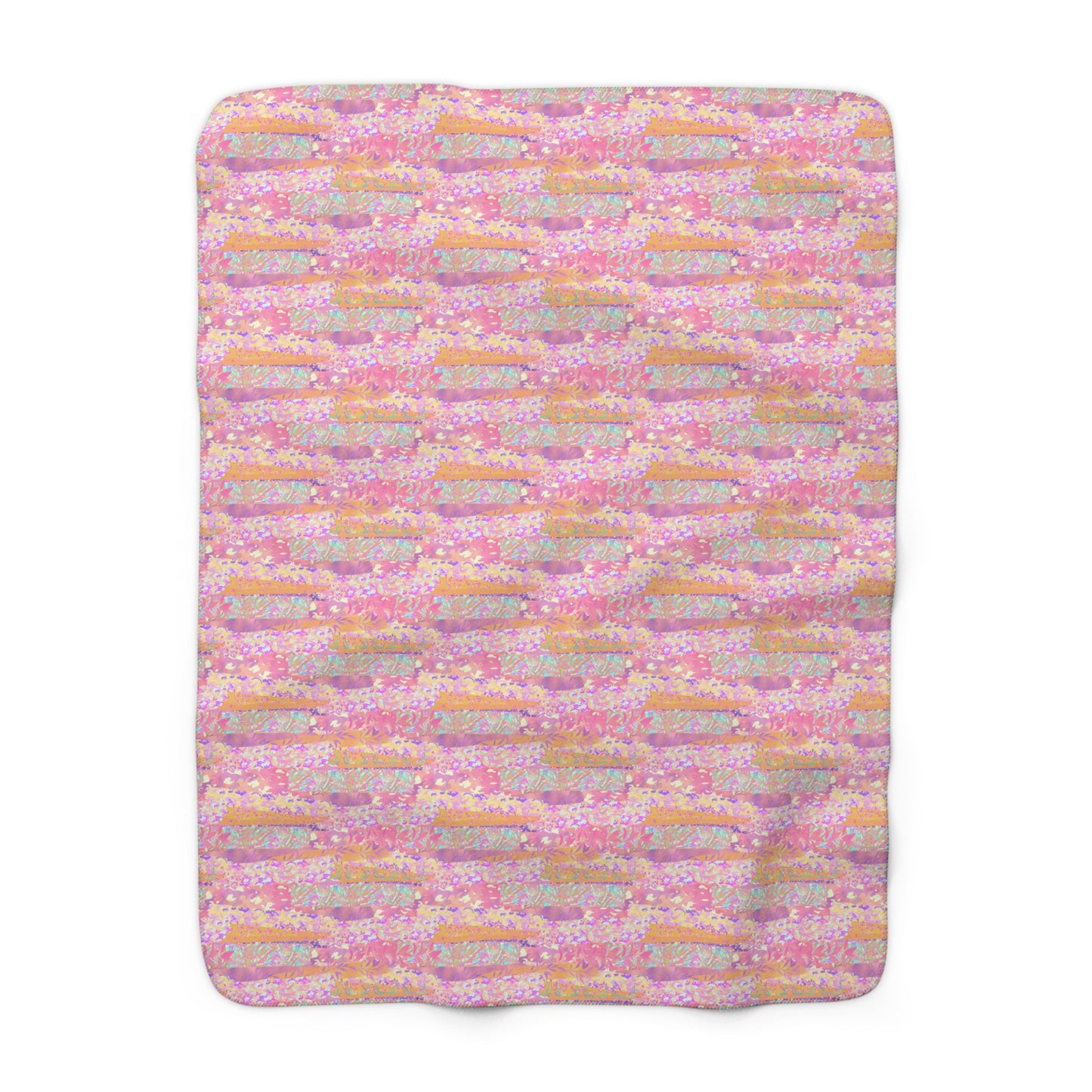 Wild Tropic Collage Fleece Blanket