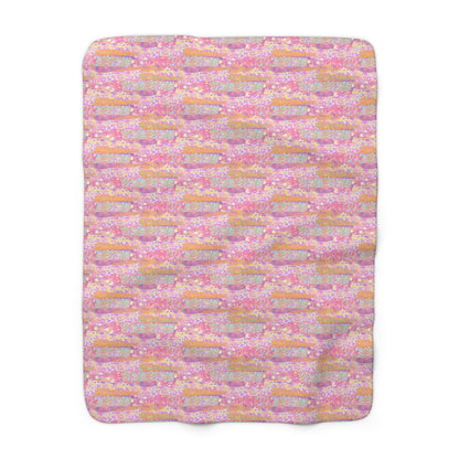 Wild Tropic Collage Fleece Blanket