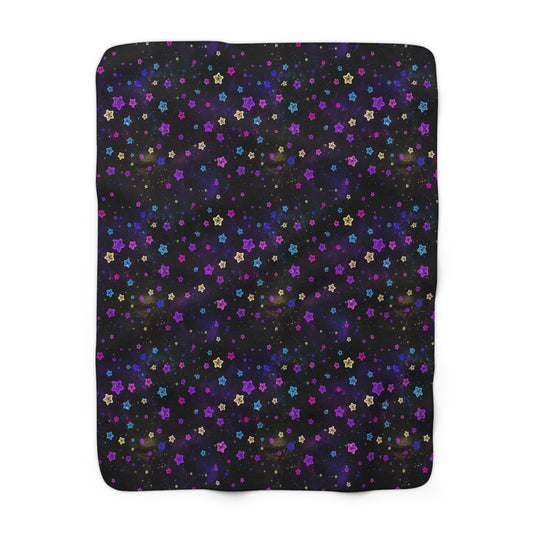 Starry Sky Sherpa Fleece Blanket