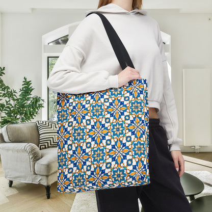 Talavera Sunburst Canvas Tote Bag