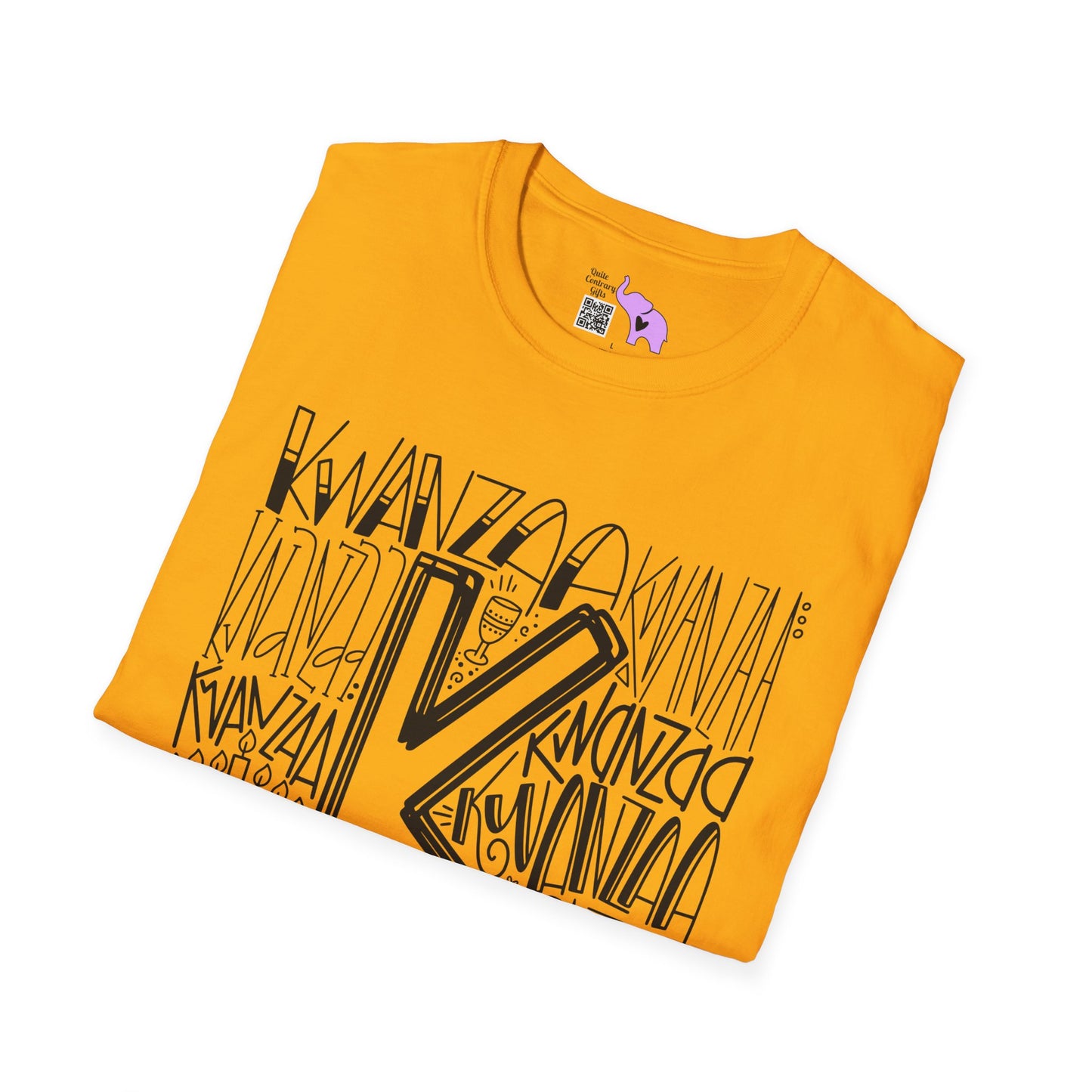 Kwanzaa Wordcloud Adult T-shirt