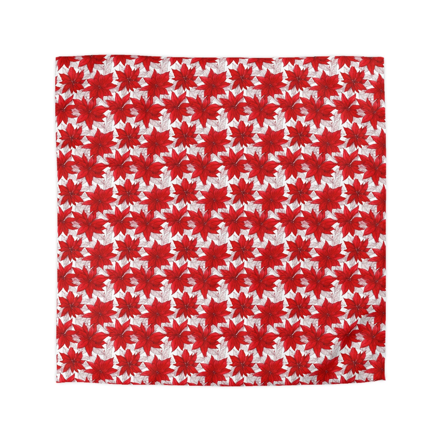 Christmas Blossom Sketch Microfiber Duvet Cover