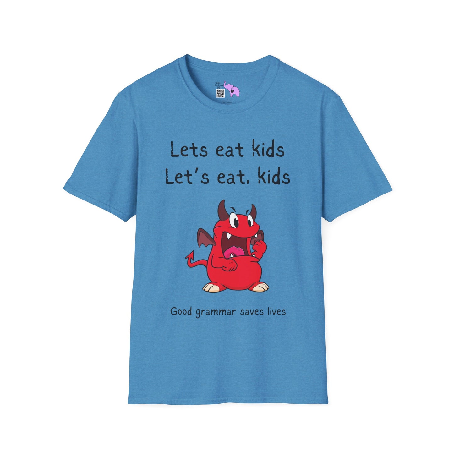 Lets Eat Kids Good Grammar Saves Lives Adult T-shirt