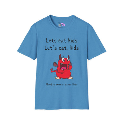 Lets Eat Kids Good Grammar Saves Lives Adult T-shirt