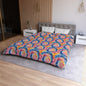 Retro Vortex Microfiber Duvet Cover