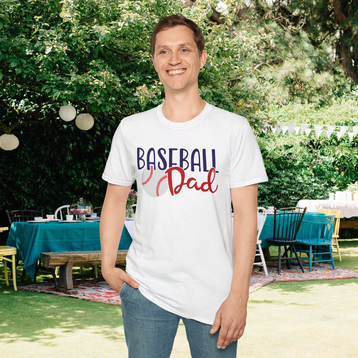 Baseball Dad Adult T-shirt