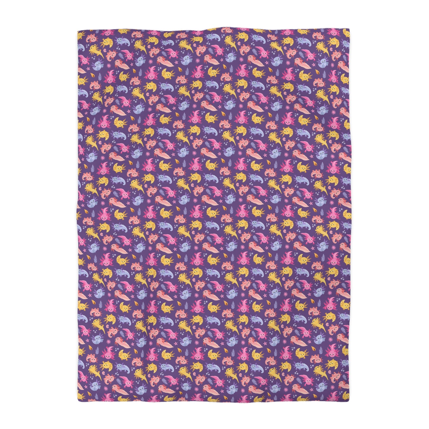 Axolotl Adventures Microfiber Duvet Cover