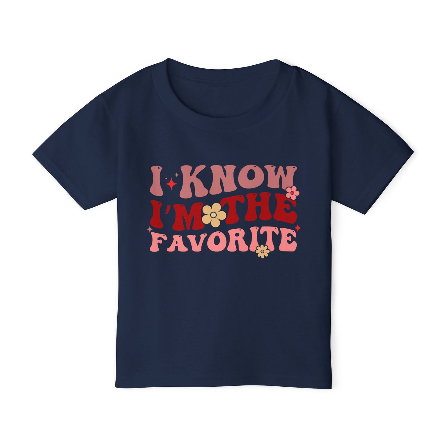 I Know I'm The Favorite Heavy Cotton™ Toddler T-shirt