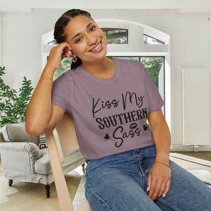 Kiss My Southern Sass Adult T-shirt