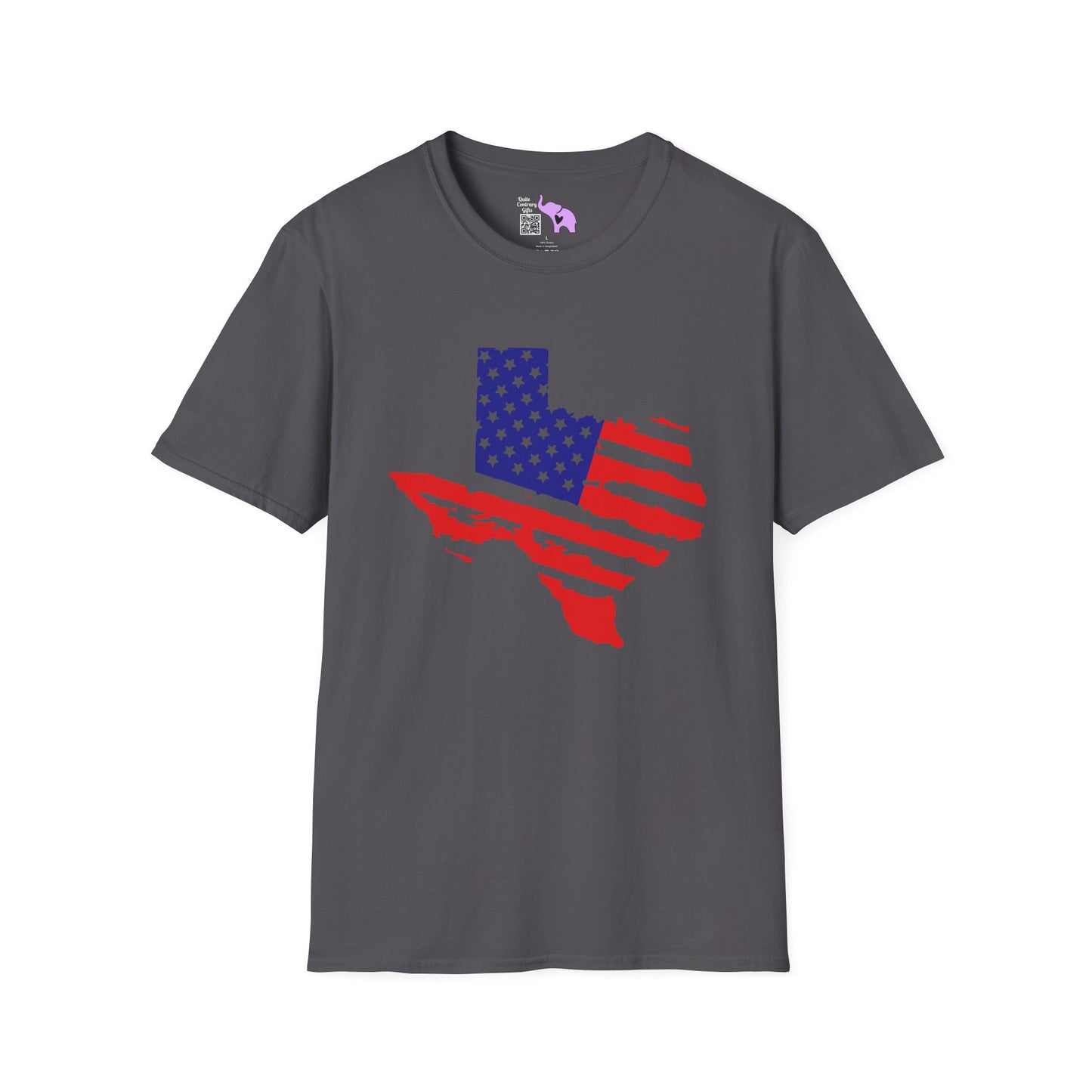Texas American Flag Adult T-shirt