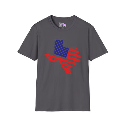 Texas American Flag Adult T-shirt