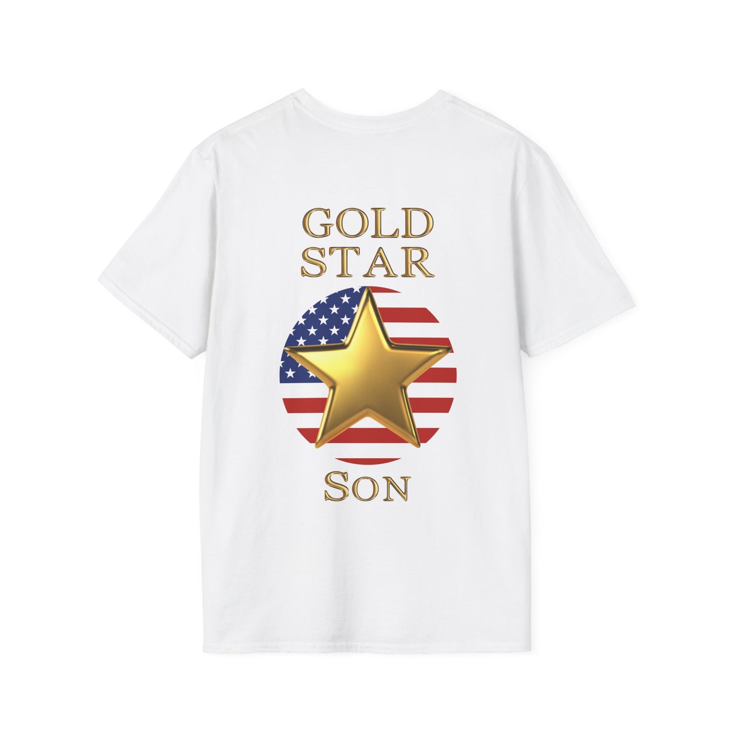 Gold Star Son Forever Proud Adult T-shirt