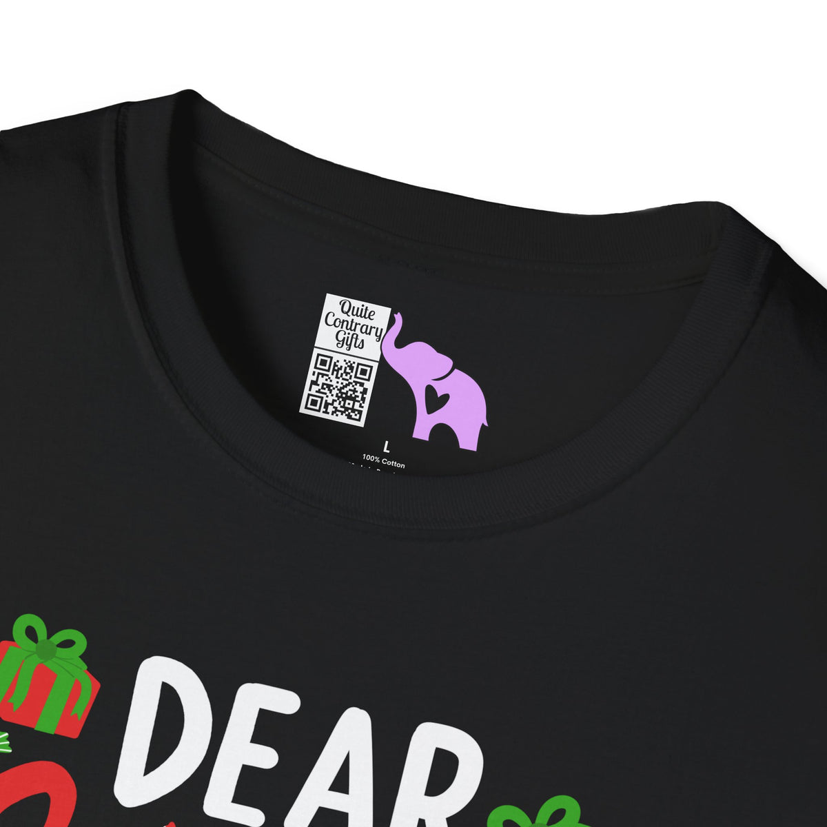 Dear Santa He Is The Naughty One Adult T-shirt