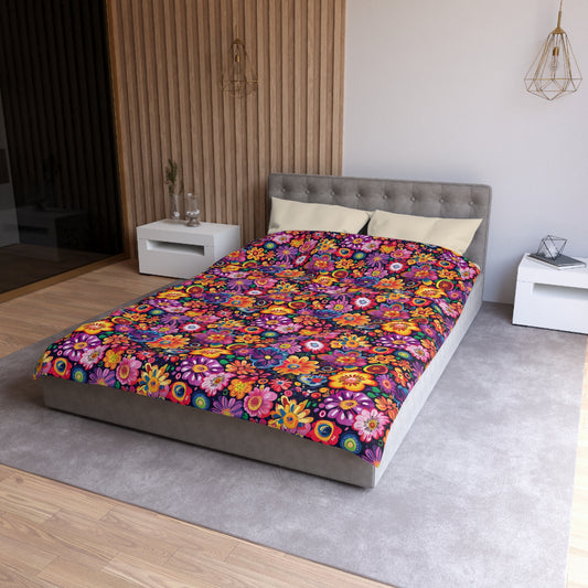 Floral Fiesta Microfiber Duvet Cover