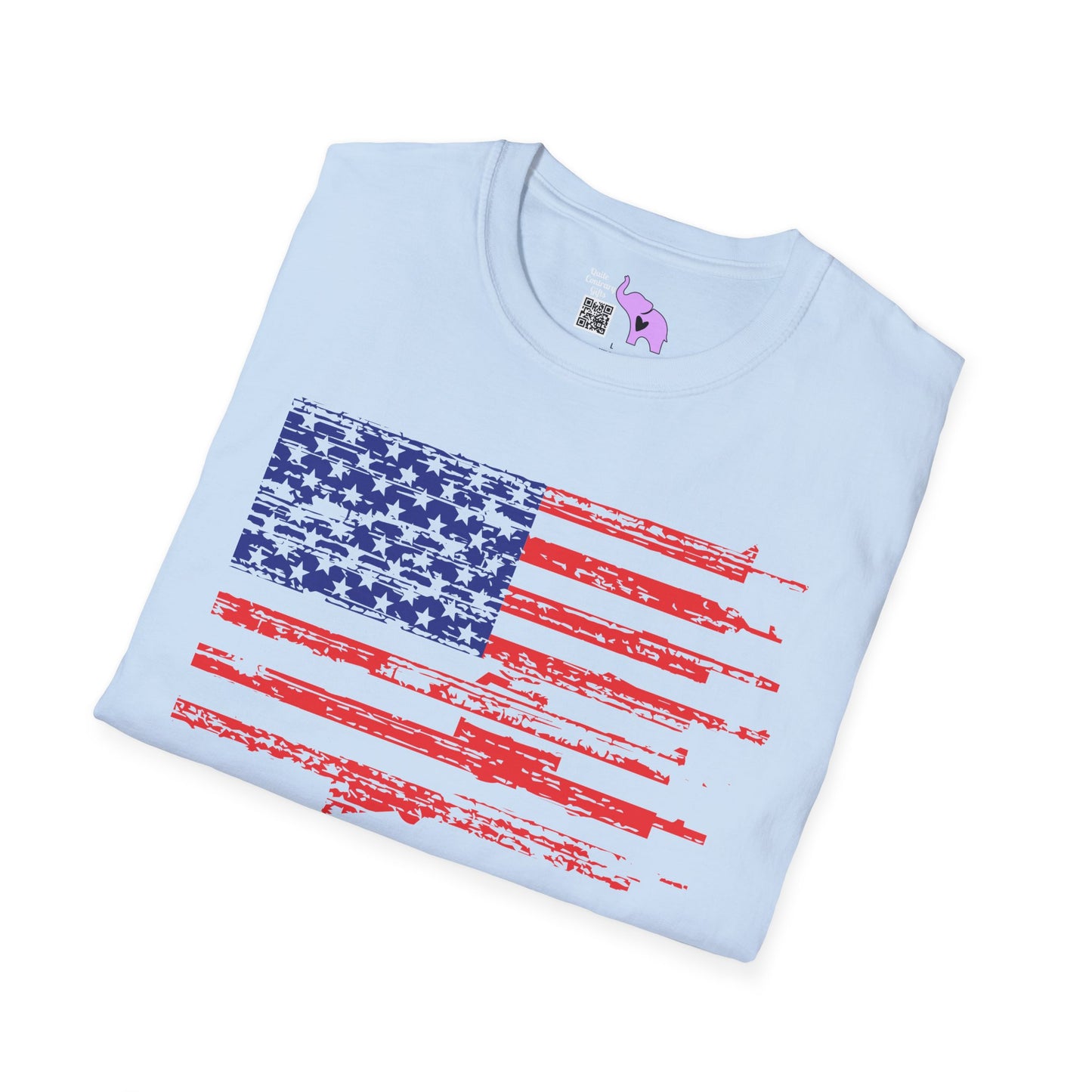 Gun Flag Adult T-shirt