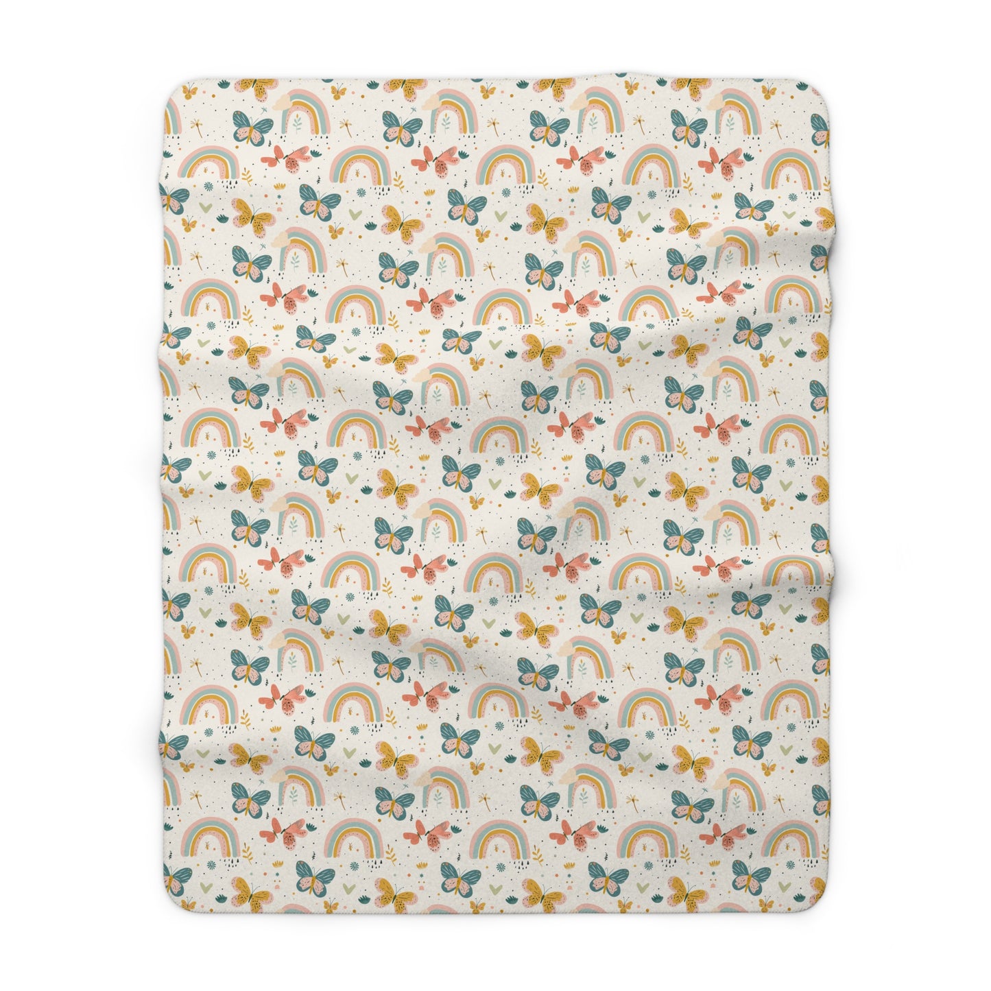 Whispering Wings & Rainbows Fleece Blanket