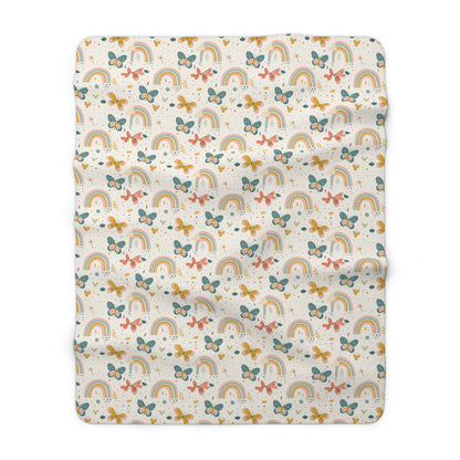 Whispering Wings & Rainbows Fleece Blanket