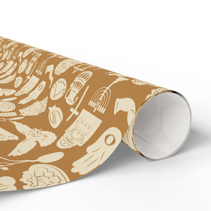 Blessings & Light Hanukkah Wrapping Paper