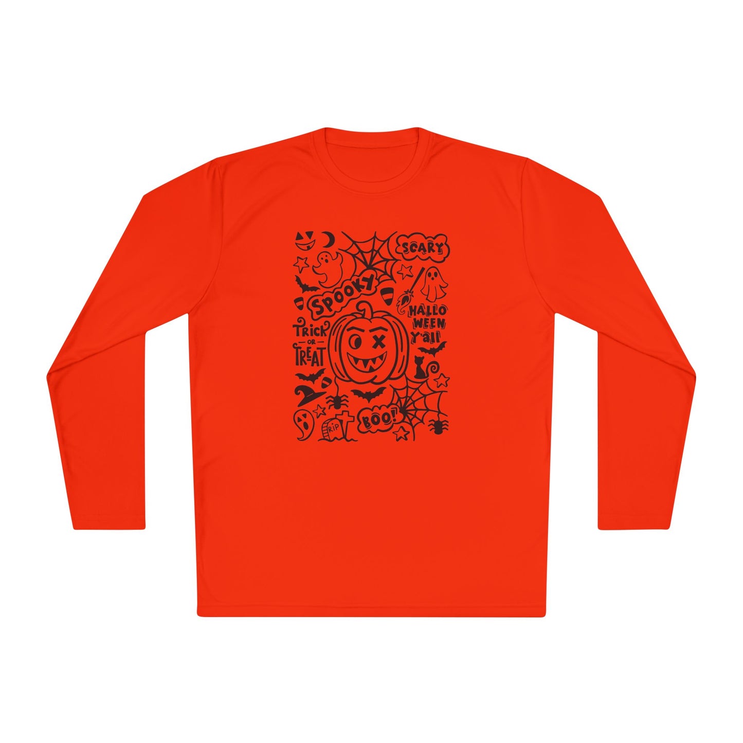 Spooky Scary Halloween Y'all Adult Long Sleeve Tee