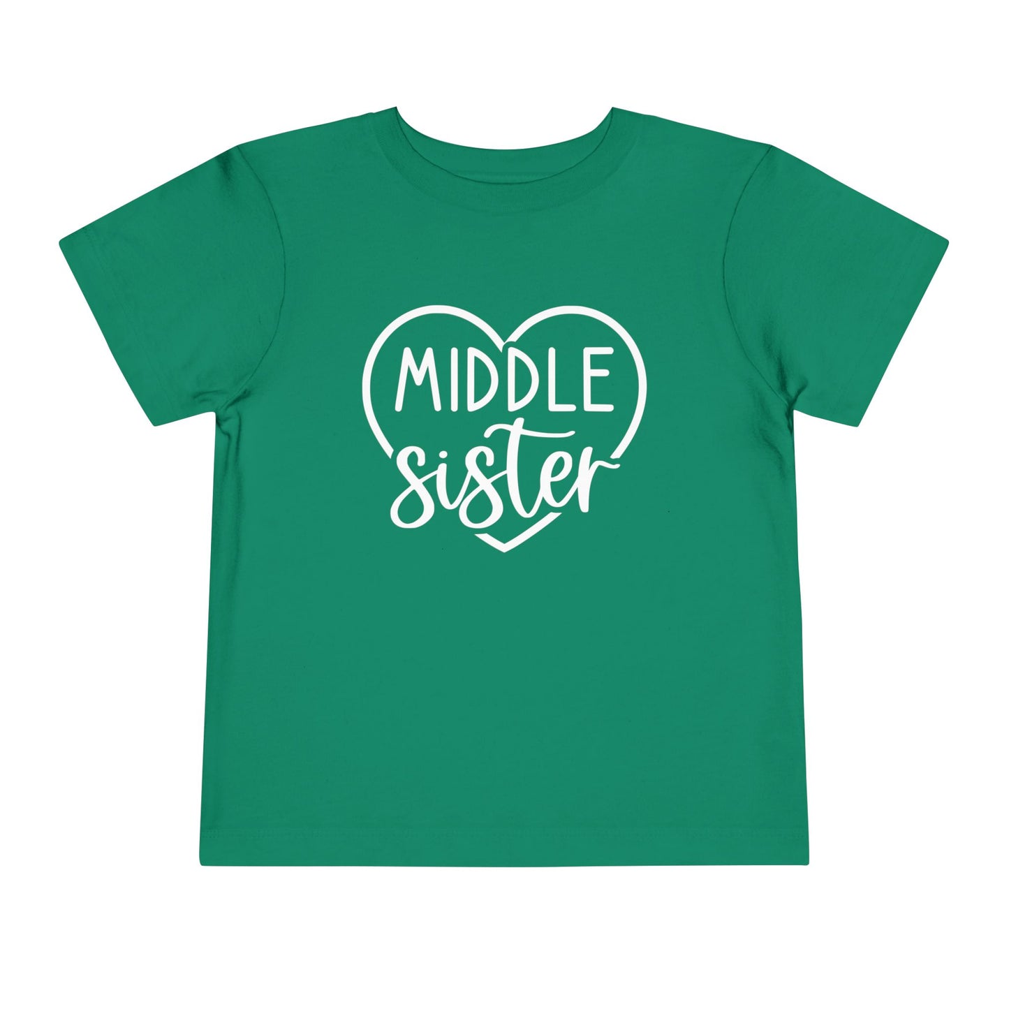 Middle Sister (Heart) Toddler Tee