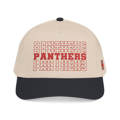 Burton Panthers Stacked Letters Mid Profile Baseball Cap