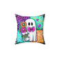 Ghostly Stitches Throw Pillow