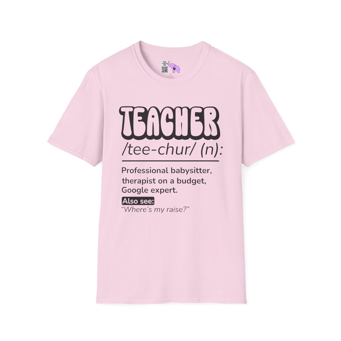 Teacher Definition, Professional Babysitter, Therapist on a Budget, Google Expert Adult T-shirt