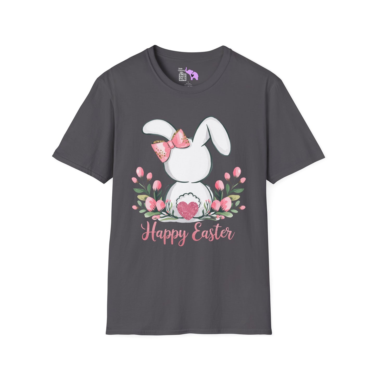 Happy Easter (Bunny Tail) Adult T-shirt