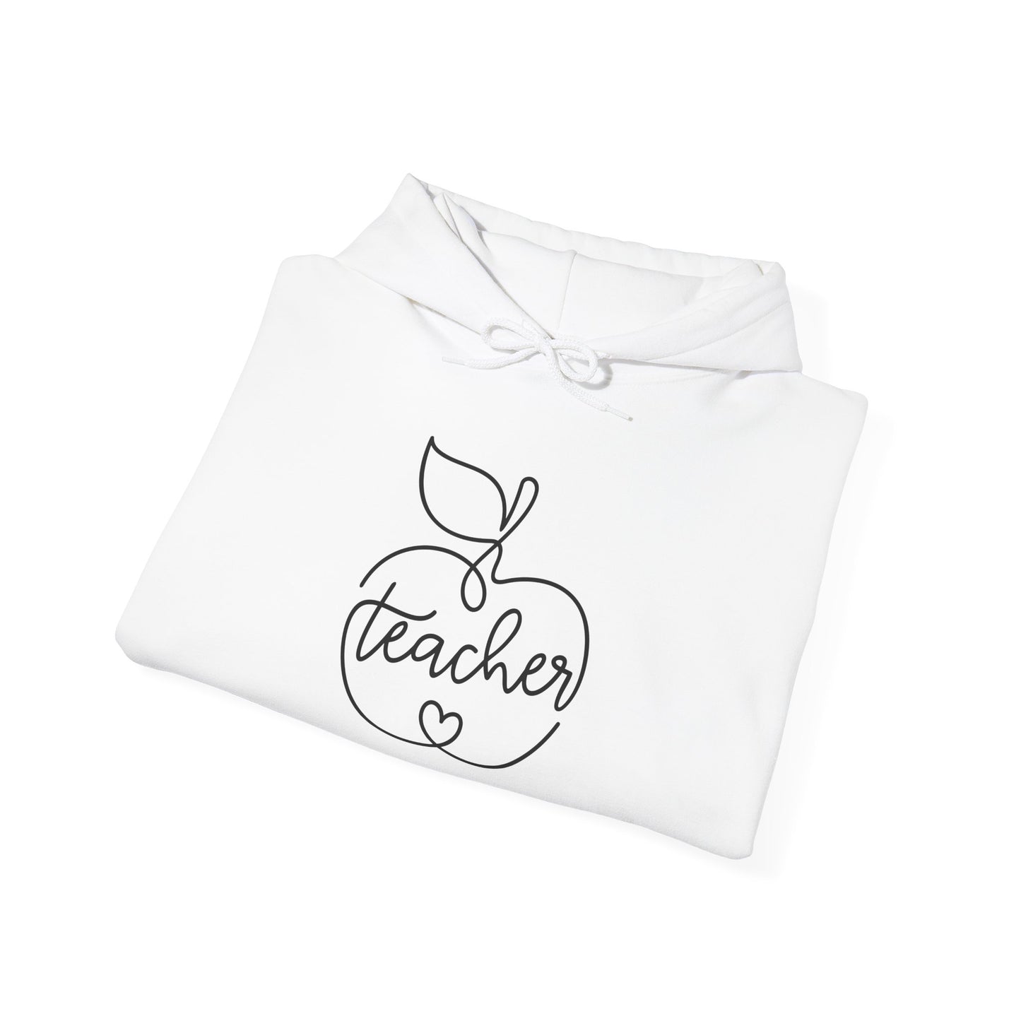 Teacher w/Apple Heavy Blend™ Hooded Sweatshirt