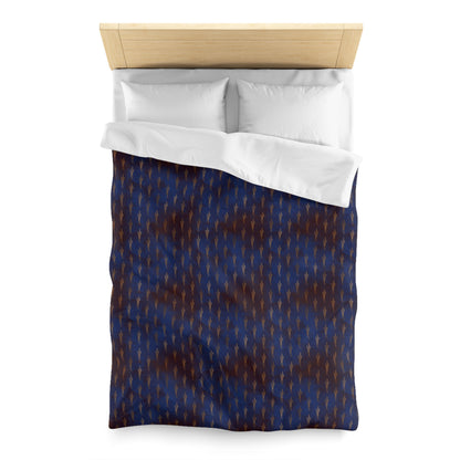 Midnight Sage Bloom Microfiber Duvet Cover