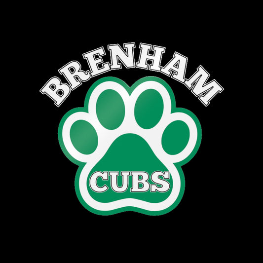 Brenham Paw Pride, White Decal