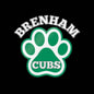Brenham Paw Pride, White Decal