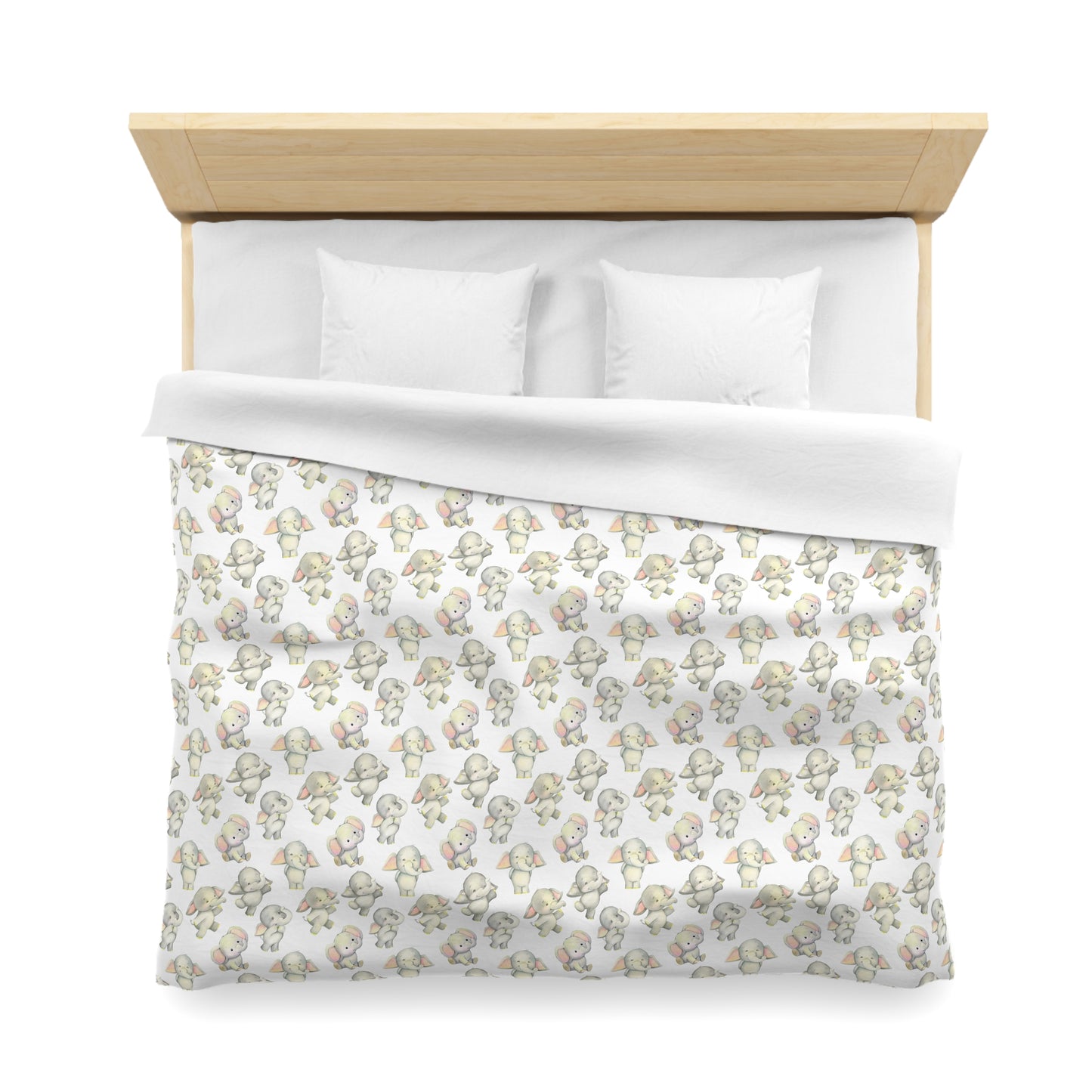 Dancing Elephants Microfiber Duvet Cover