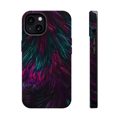 Pink Orchid Feathers MagSafe® Compatible Tough Case for iPhone