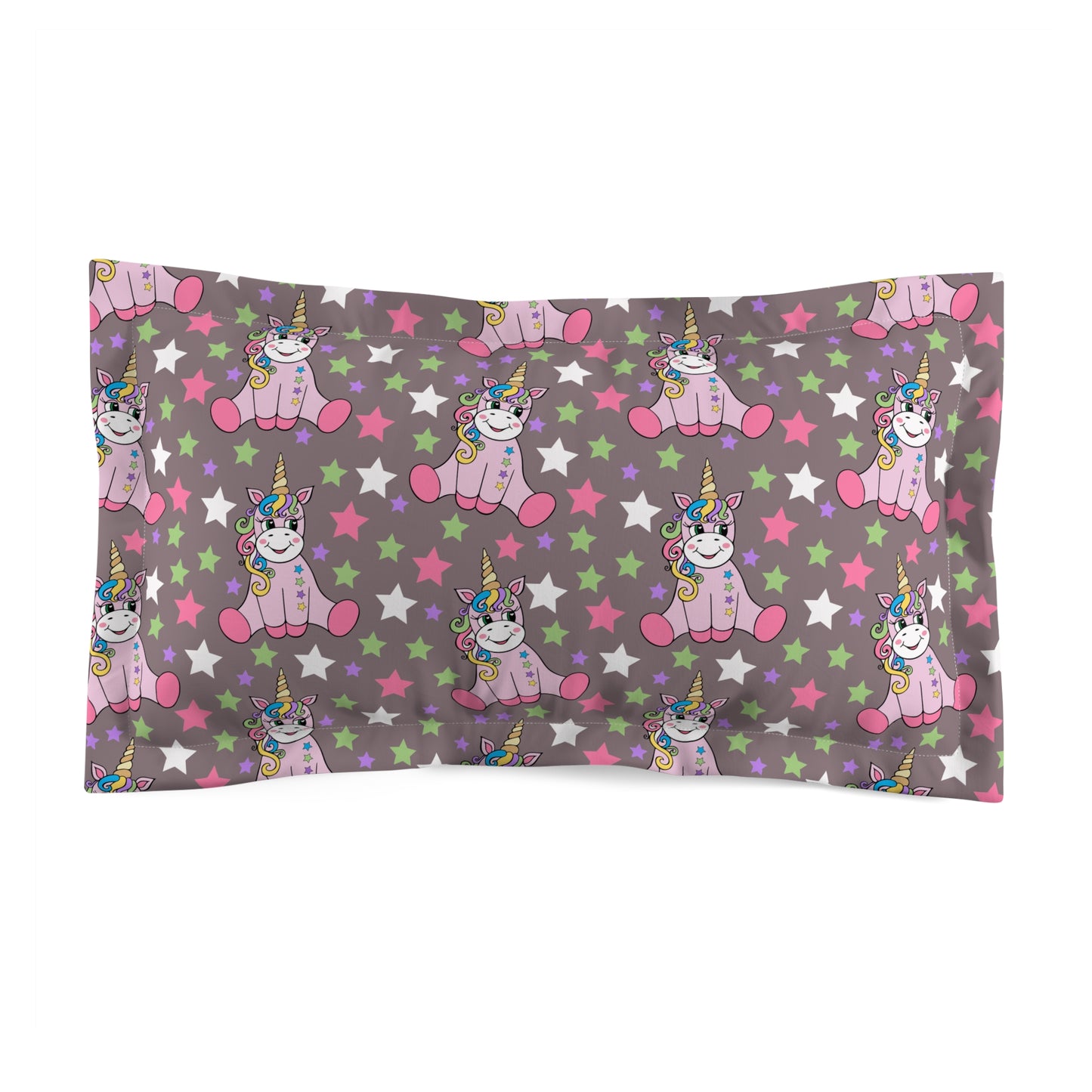 Stardust Unicorn Dreams Microfiber Pillow Sham