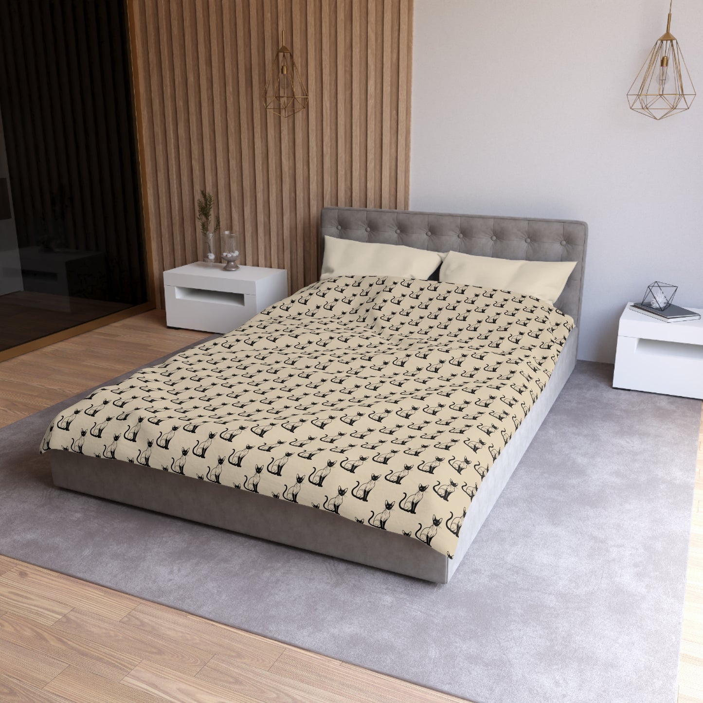 Siamese Charm – Sandy Dune Microfiber Duvet Cover
