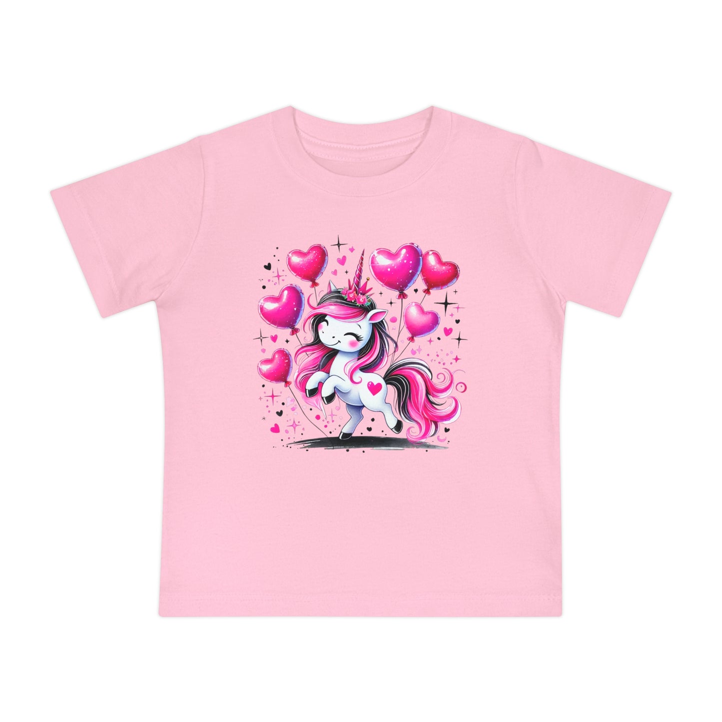 Pink & Black Unicorn Infant T-Shirt