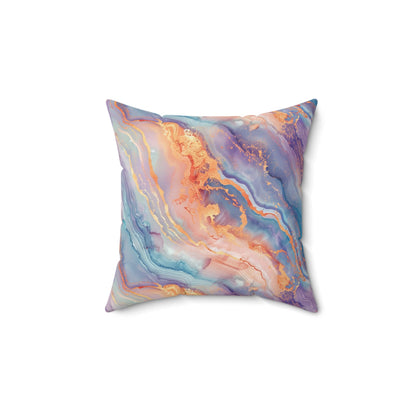 Dreamwave Marble Throw Pillow