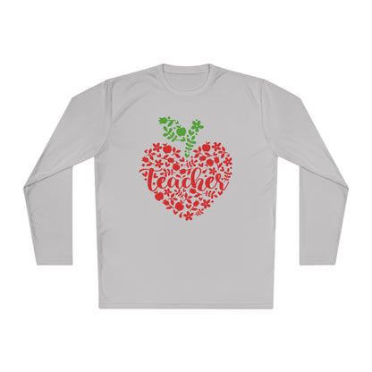 Teacher Heart 1 Adult Long Sleeve Tee