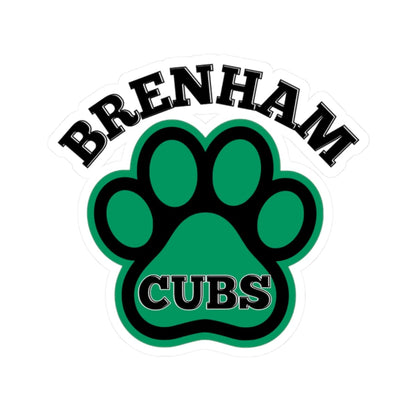 Brenham Paw Pride, Black Kiss-Cut Decal