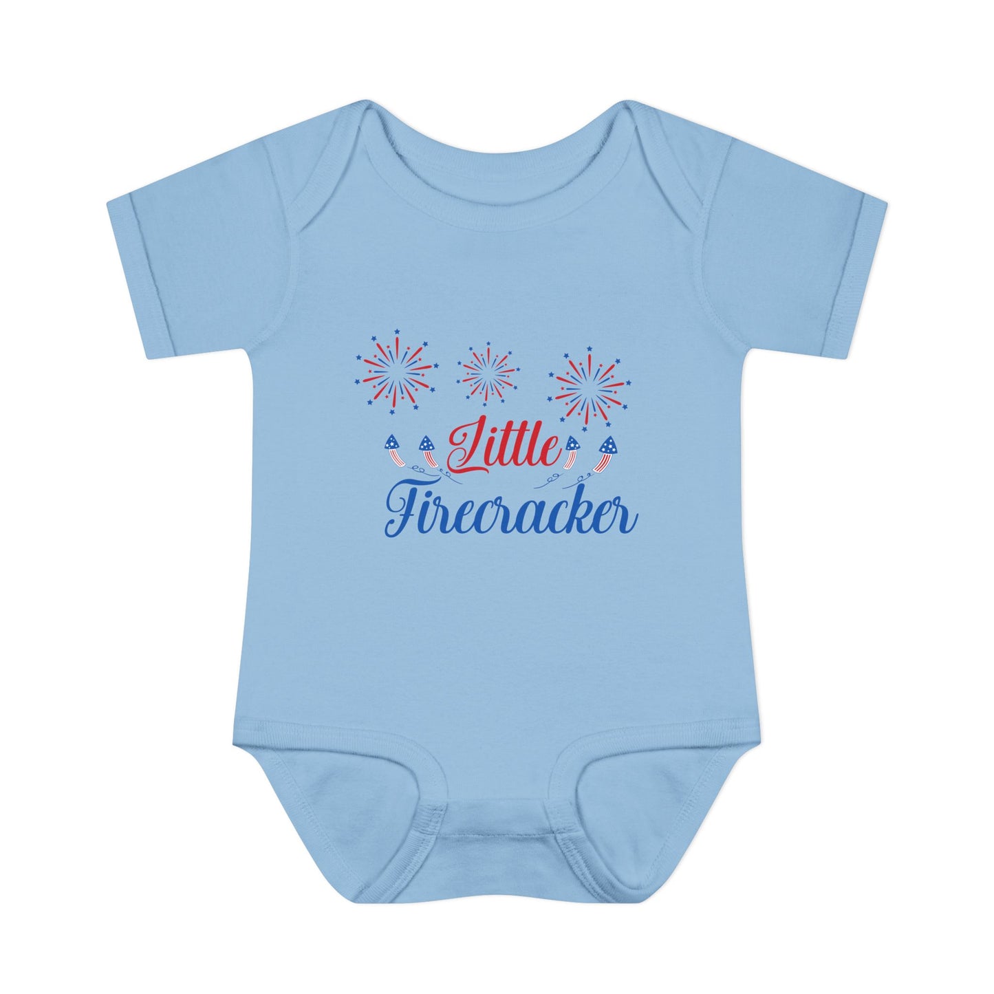 Little Firecracker Baby Rib Bodysuit