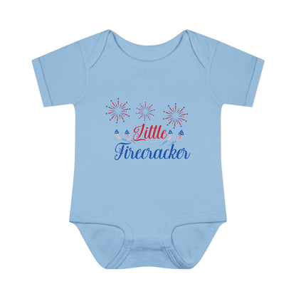 Little Firecracker Baby Rib Bodysuit