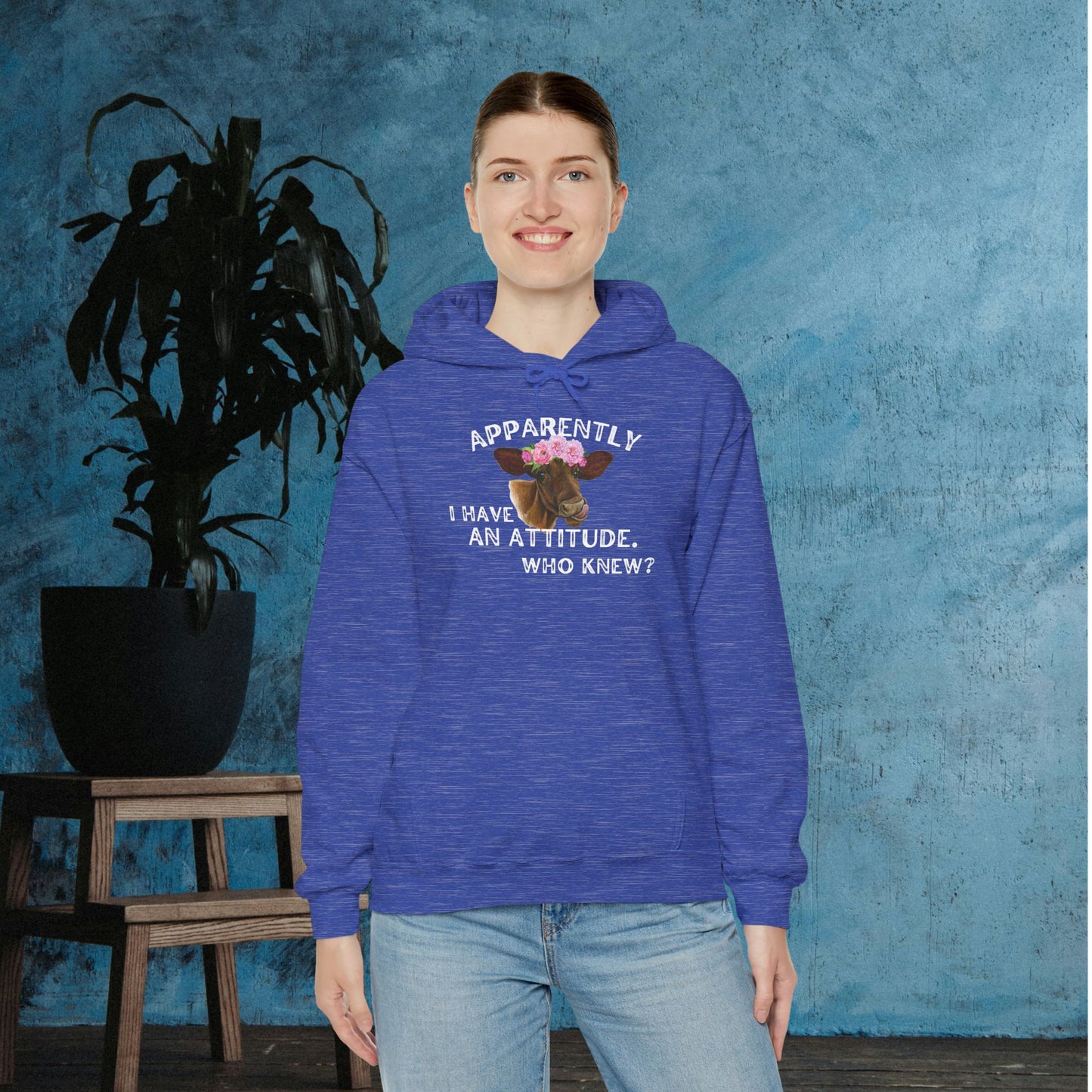 Apparently I Have An Attitude; Who Knew? Heavy Blend™ Hooded Sweatshirt